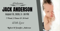 Birth Announcement Card ภาพที่แชร์บน Facebook template