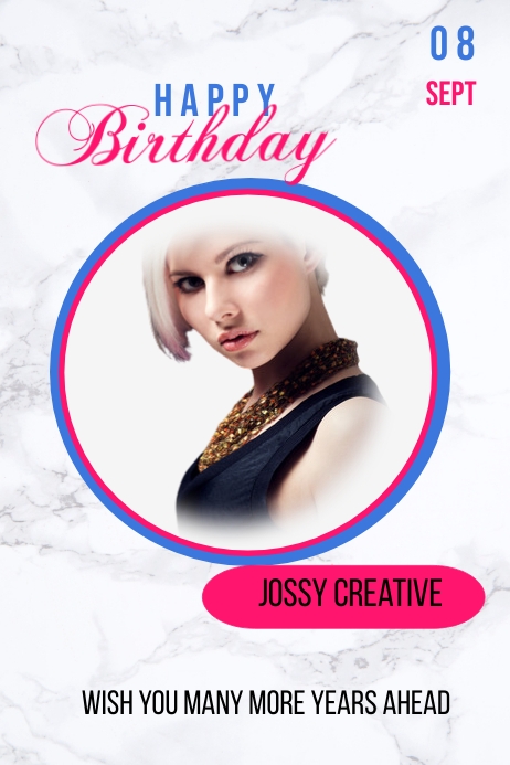 Birth Template PosterMyWall