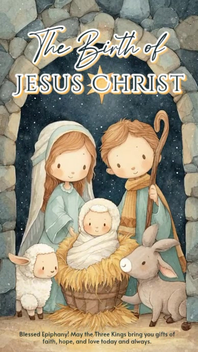 Birth of Jesus Christ Template | PosterMyWall