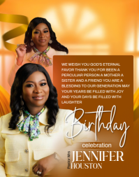 BIRTHDAT FLYER TEMPLATE Plakat/tablica ścienna