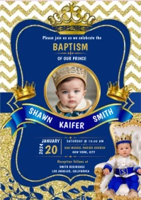 BIRTHDAY, BAPTISM, CHRISTENING & DEDICATION A3 template