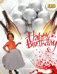 birthday, happy birthday, birthday anniversar Flyer (format US Letter) template