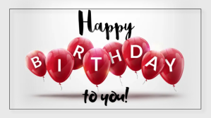 Biały Birthday Greeting Post di Twitter Template