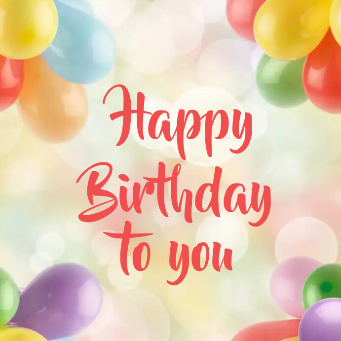 Birthday,Instagram post, template PosterMyWall