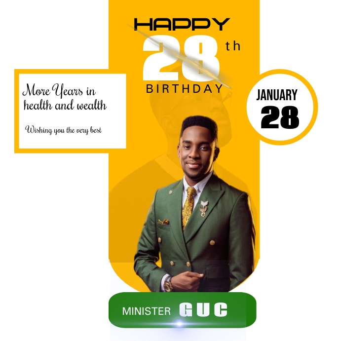 Birthday, birthday card, birthday event, birt Instagram Post template