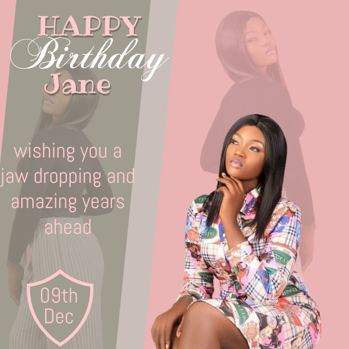 birthday (1) Square (1:1) template