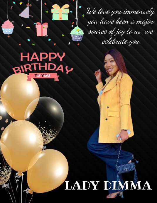 birthday (45) Volantino (US Letter) template