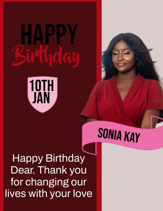 Birthday (2) Flyer (US Letter) template