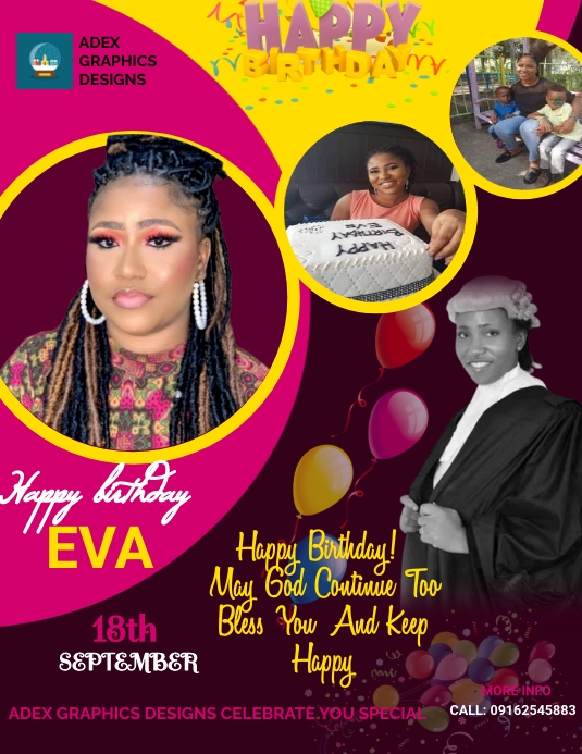 Birthday (2) Flyer (US Letter) template