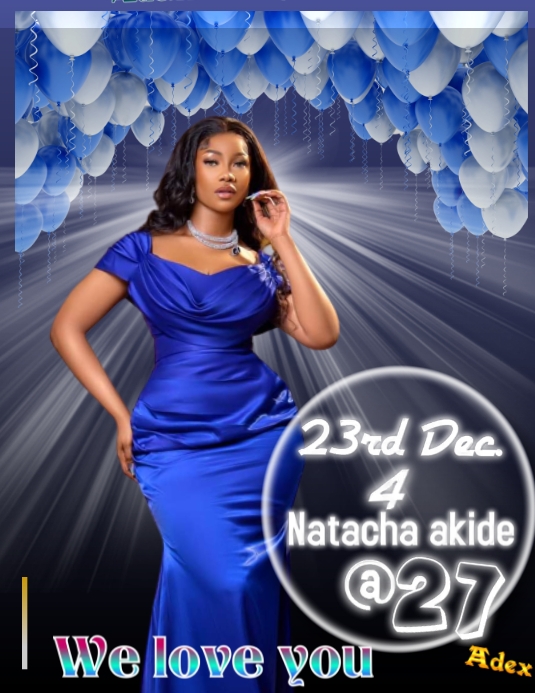 Birthday (3) Flyer (US Letter) template