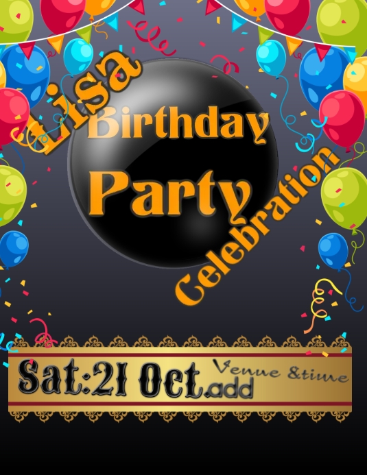Birthday (8) Template | PosterMyWall