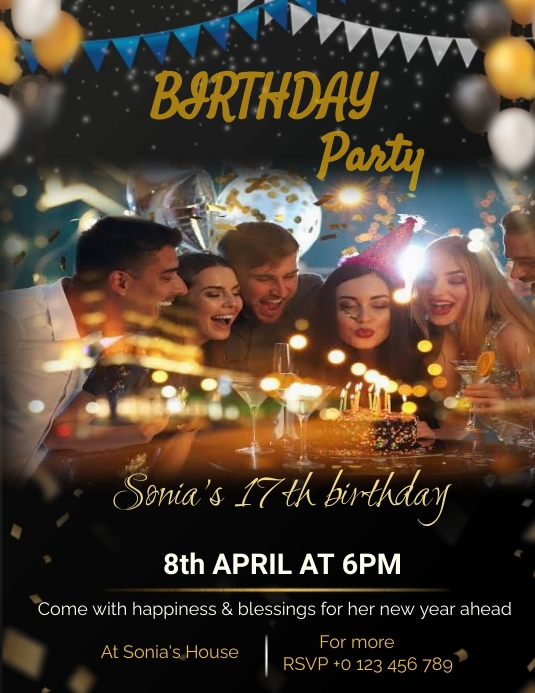 Birthday (8) Template | PosterMyWall