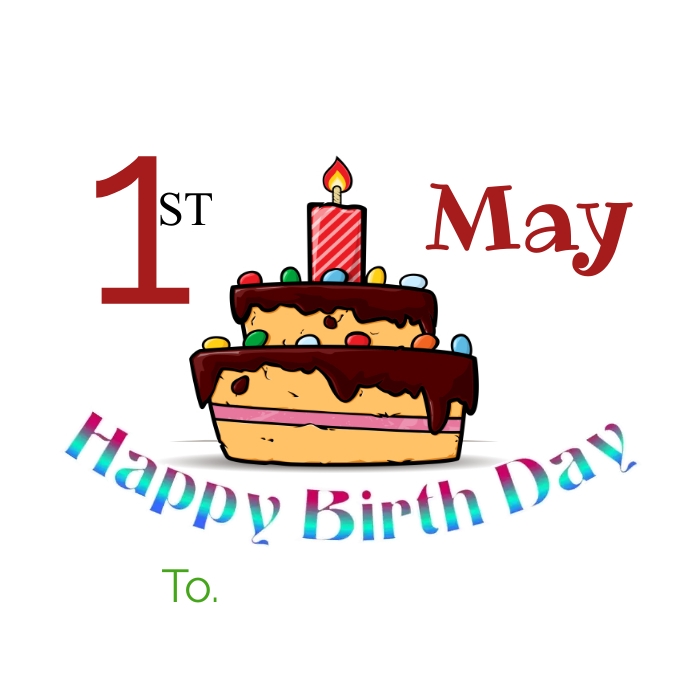 birthday 1 may Template | PosterMyWall