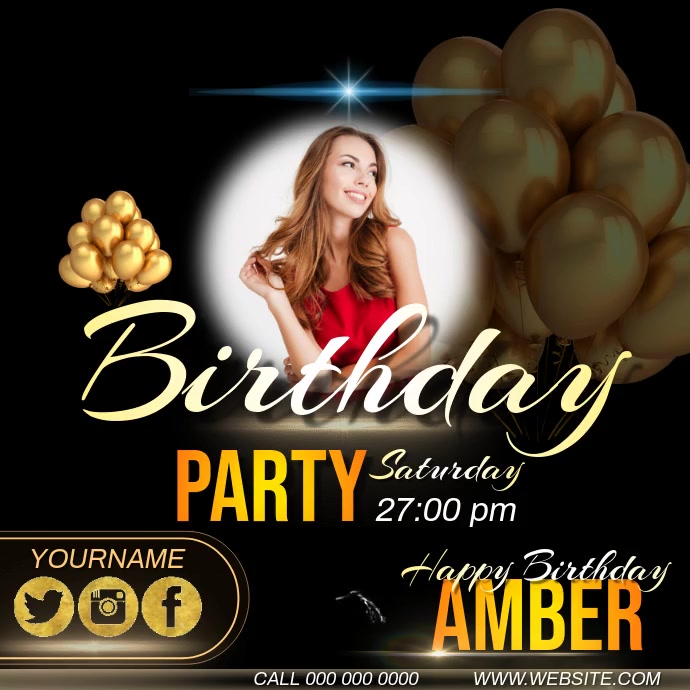 birthday ad instagram video template Instagram-bericht