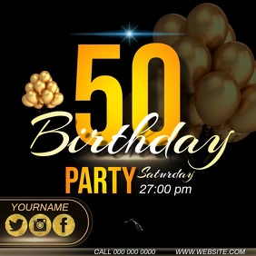 34 580 50th Birthday Party Customizable Design Templates Postermywall