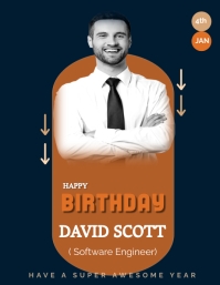 birthday anniversary template flyer