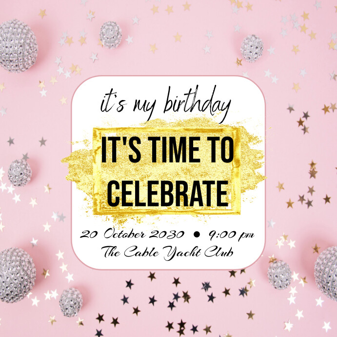 birthday announcement,birthday celebration Template PosterMyWall