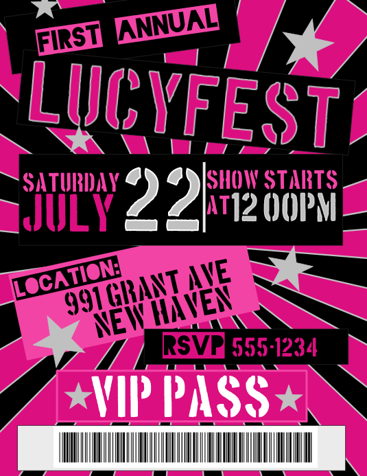 Geburtstag Backstage Pass Vorlage Postermywall Geburtstag Backstage Pass Vorlage Postermywall