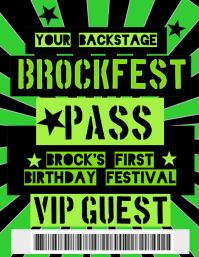 Customizable Design Templates For Backstage Passes Postermywall