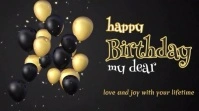 Birthday baloon Video Template Digital Display (16:9)