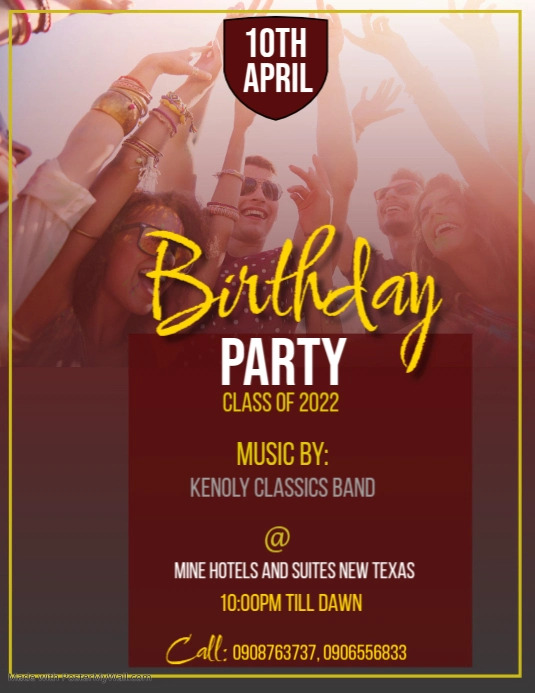 Modele Birthday Bash 2 Postermywall Modele Birthday Bash 2 Postermywall