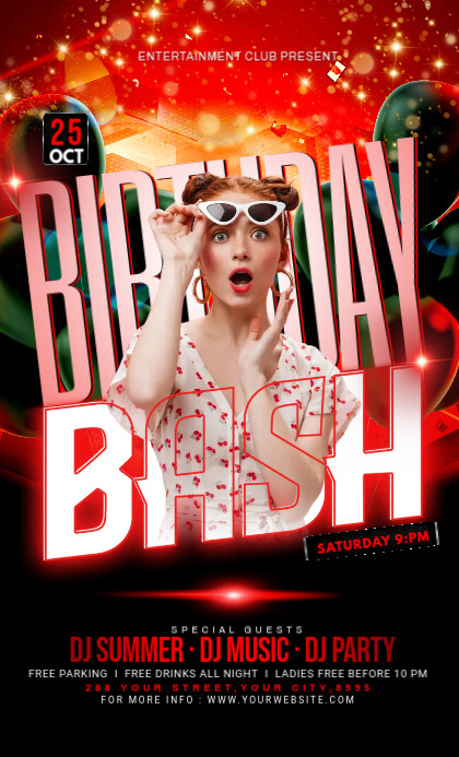 Copy of BIRTHDAY BASH (3) | PosterMyWall