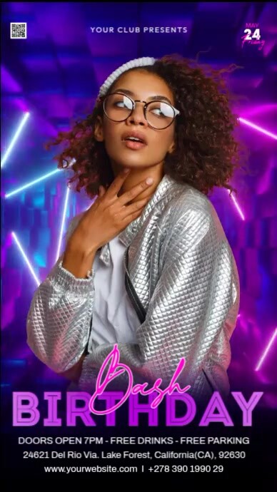 Birthday Bash Ads Instagram Story template