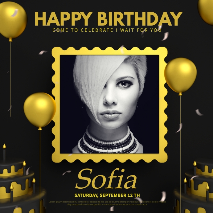 Modele Birthday Bash Celebration Postermywall Modele Birthday Bash Celebration Postermywall