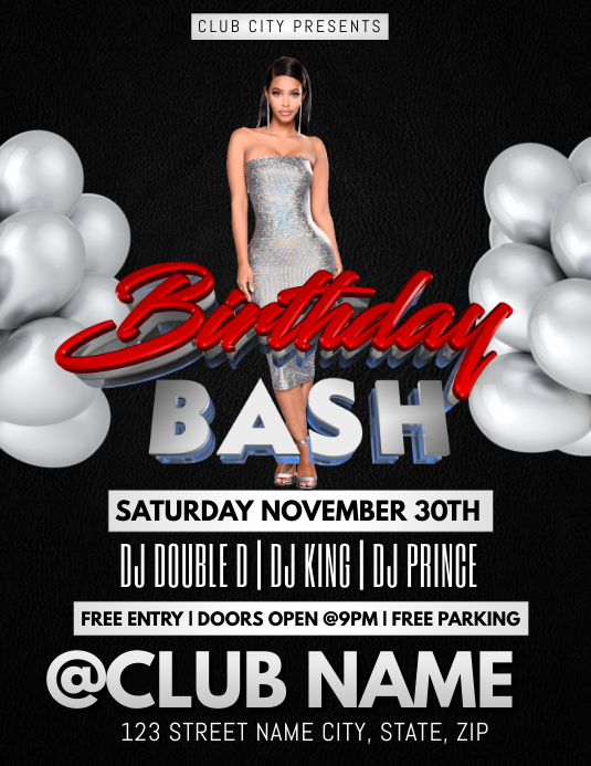 BIRTHDAY BASH CLUB FLYER TEMPLATE PosterMyWall