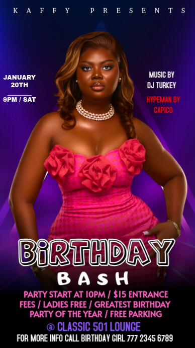 Copy of Birthday bash | PosterMyWall