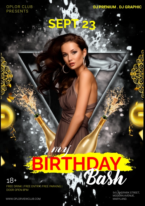 Birthday bash Template | PosterMyWall