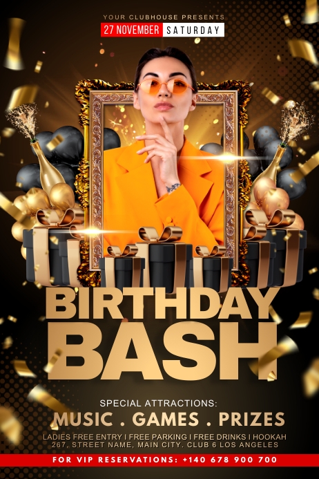 birthday bash Template | PosterMyWall