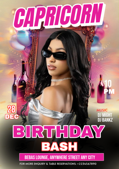 Birthday bash Template | PosterMyWall