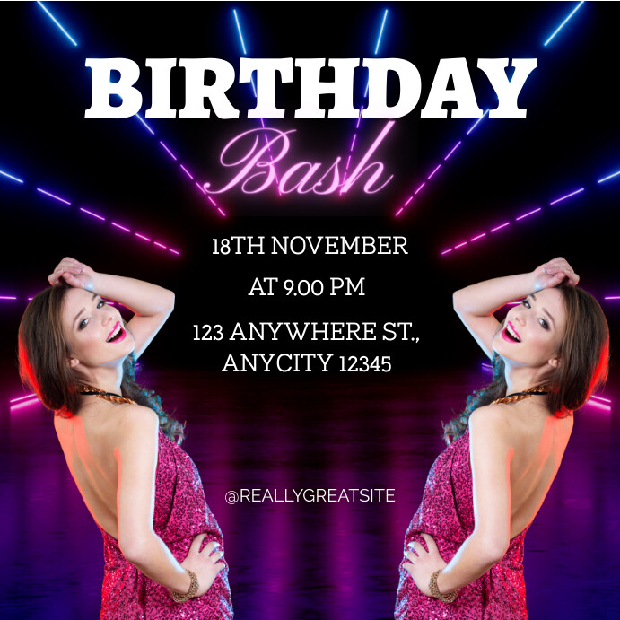 Copy of Birthday Bash | PosterMyWall
