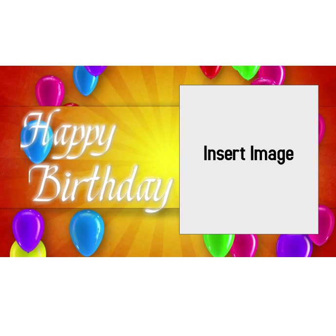 Birthday Bash Quadrato (1:1) template