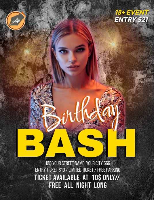 Copy of Birthday Bash Party PosterMyWall