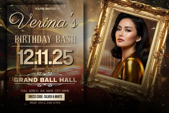 BIRTHDAY BASH TEMPLATE | PosterMyWall