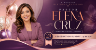 Purple Birthday Celebration Isithombe Esabiwe ku-Facebook Template