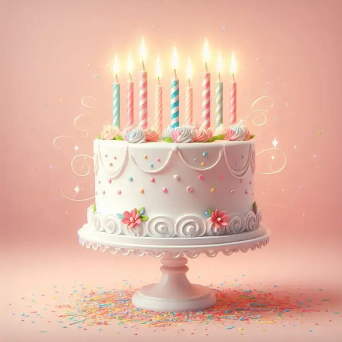 Birthday cake Instagram Post template