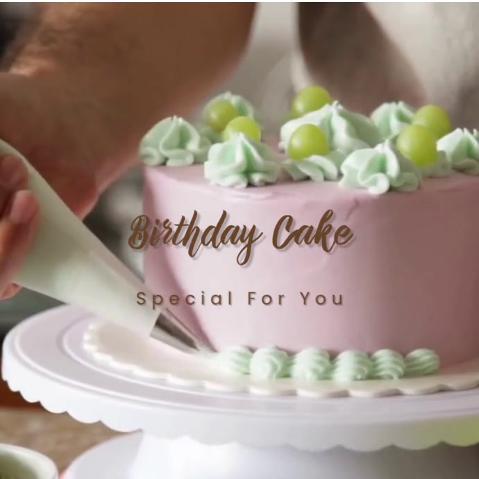 birthday cake template PosterMyWall