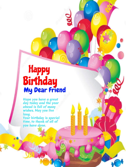 Birthday card,birthday flyers Template | PosterMyWall