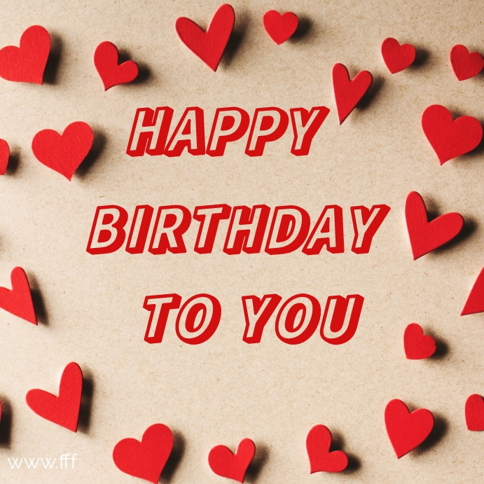 birthday card Post Instagram template