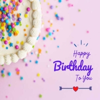 Birthday Square Card Template | PosterMyWall