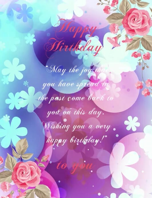 birthday card template postermywall