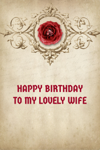 3 380 Wife Birthday Customizable Design Templates Postermywall