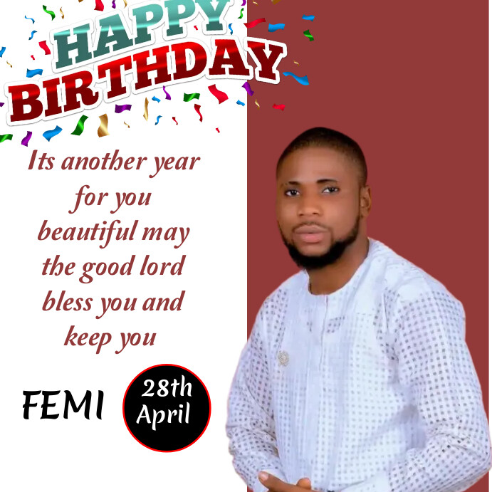 BIRTHDAY CARD Template | PosterMyWall