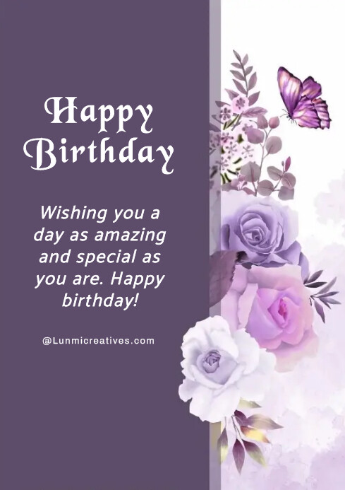 Birthday Card Template PosterMyWall