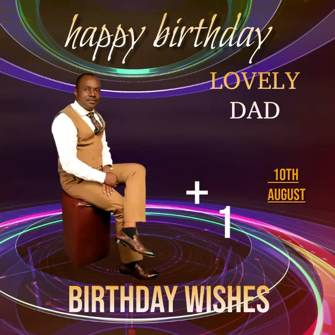 birthday card template postermywall