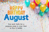 Birthday card Etiket template