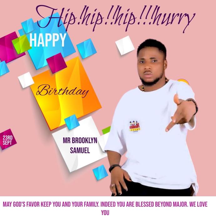 BIRTHDAY CARD Template | PosterMyWall